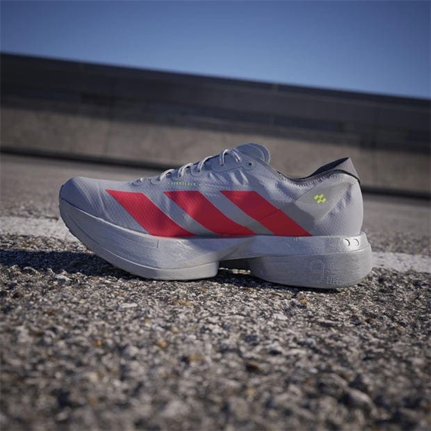 Silver/Red/Grey - adidas - Adizero Adios Pro 4 Road Running Shoes Mens