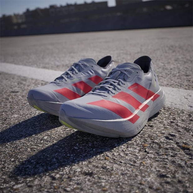 Silver/Red/Grey - adidas - Adizero Adios Pro 4 Road Running Shoes Mens