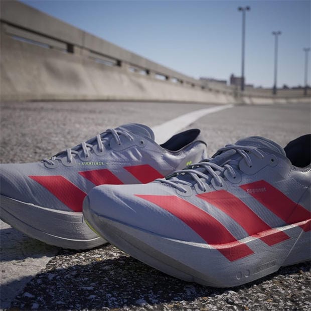 Silver/Red/Grey - adidas - Adizero Adios Pro 4 Road Running Shoes Mens