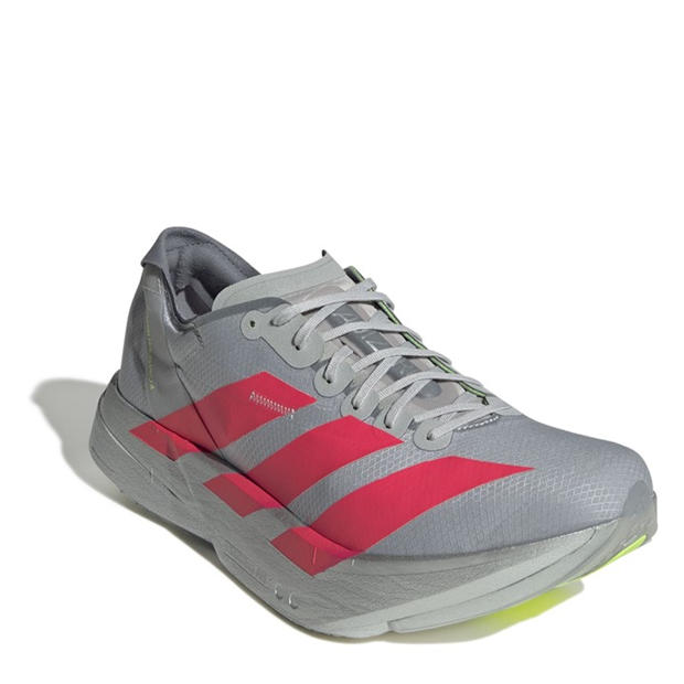 Silver/Red/Grey - adidas - Adizero Adios Pro 4 Road Running Shoes Mens
