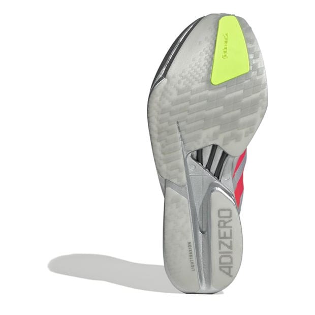 Silver/Red/Grey - adidas - Adizero Adios Pro 4 Road Running Shoes Mens