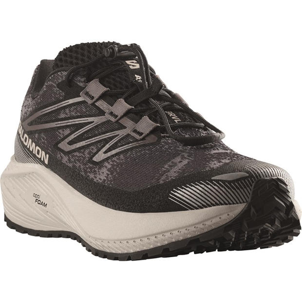 Dark Grey/Black - Salomon - Aero Flow Gravel Trail Running Shoes Womens