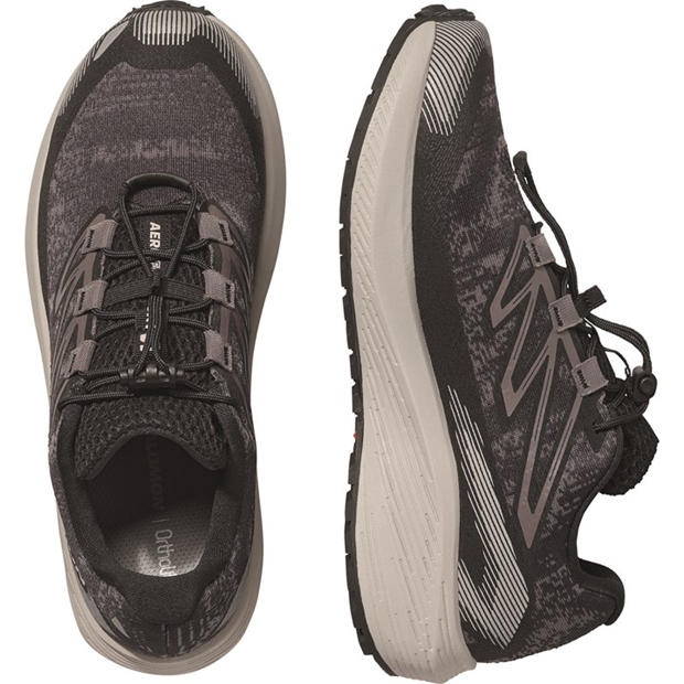 Dark Grey/Black - Salomon - Aero Flow Gravel Trail Running Shoes Womens