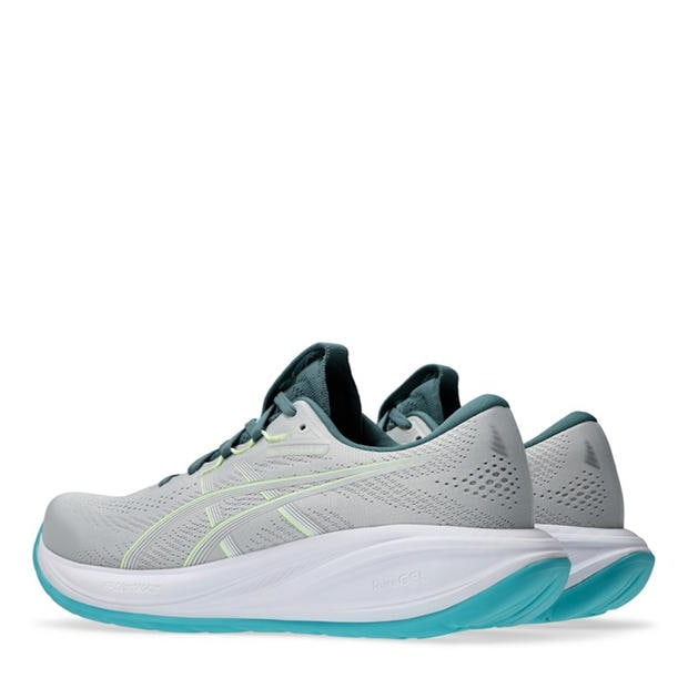 Grey/Aqua - Asics - GEL-Cumulus 28 Mens Running Shoes