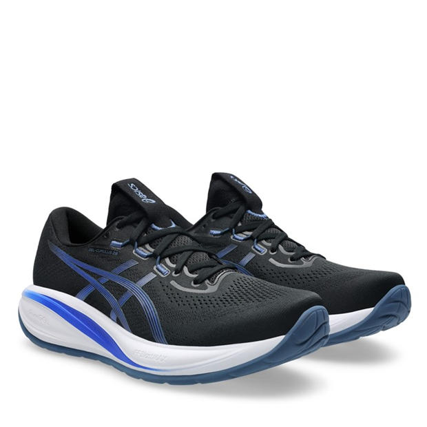 Black/Neon Blue - Asics - GEL-Cumulus 28 Mens Running Shoes