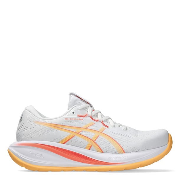 White/Orange - Asics - ASICS Gel-Cumulus 28 Womens Road Running Shoes