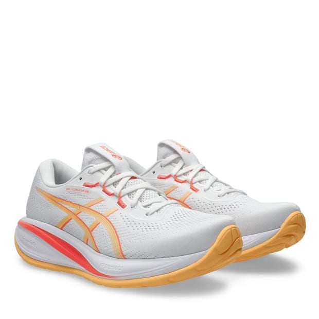 White/Orange - Asics - ASICS Gel-Cumulus 28 Womens Road Running Shoes