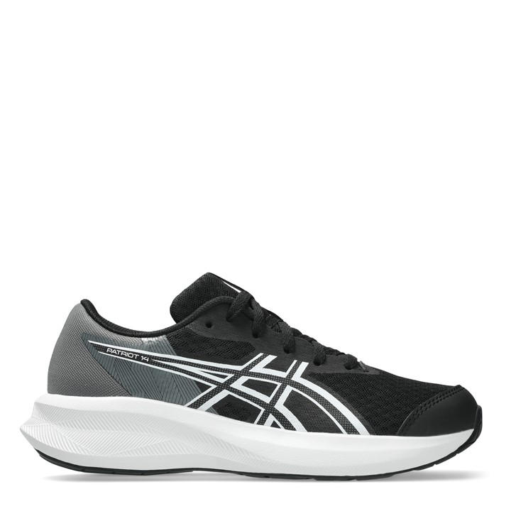 Asics  Kids Black Patriot Gs Kids Road Running Shoes in Size 5.5, Sports Direct