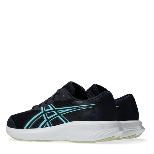 Midnight/Green - Asics - ASICS Patriot GS Kids Road Running Shoes