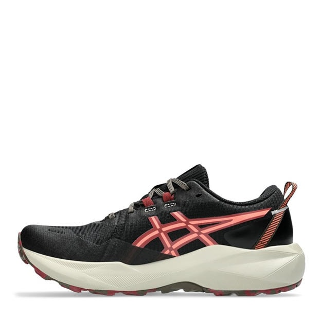 Black/Sun Coral - Asics - GEL-Venture 11 Womens Trail Running Shoes