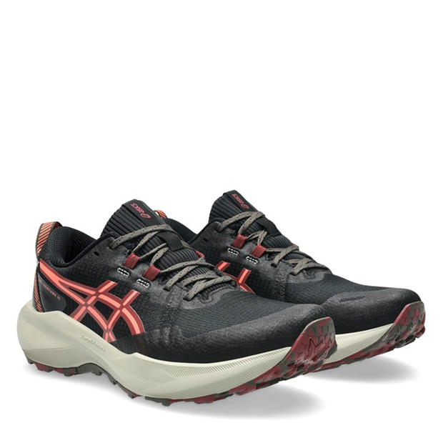 Black/Sun Coral - Asics - GEL-Venture 11 Womens Trail Running Shoes