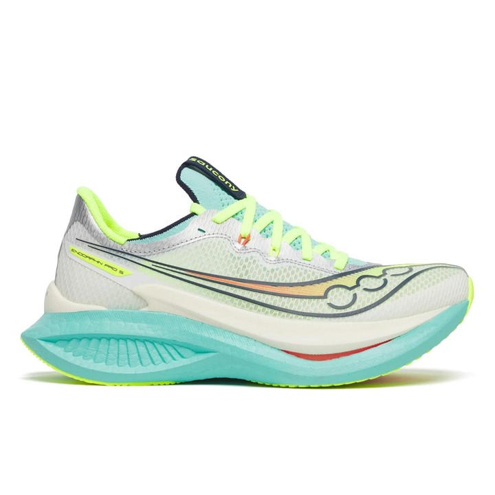Saucony Women's White Endorphin Pro 5 in Size 10, Sports Direct