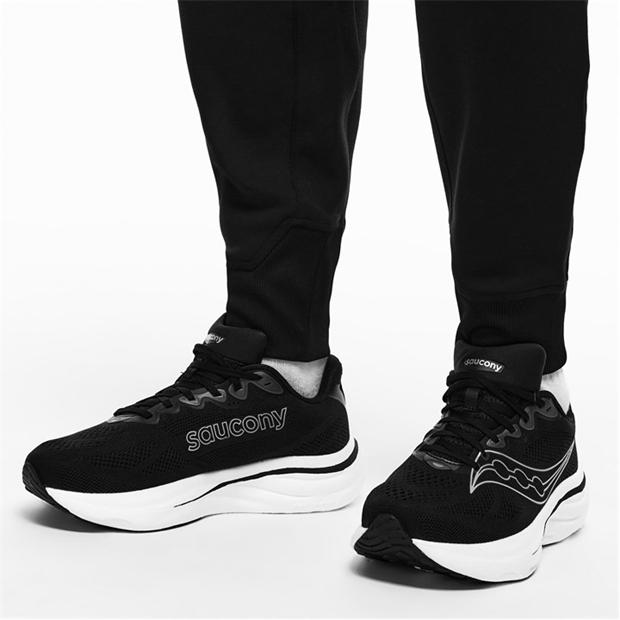 Black/Silver - Saucony - Men's Ride Everyday Neutral Road Running Shoes