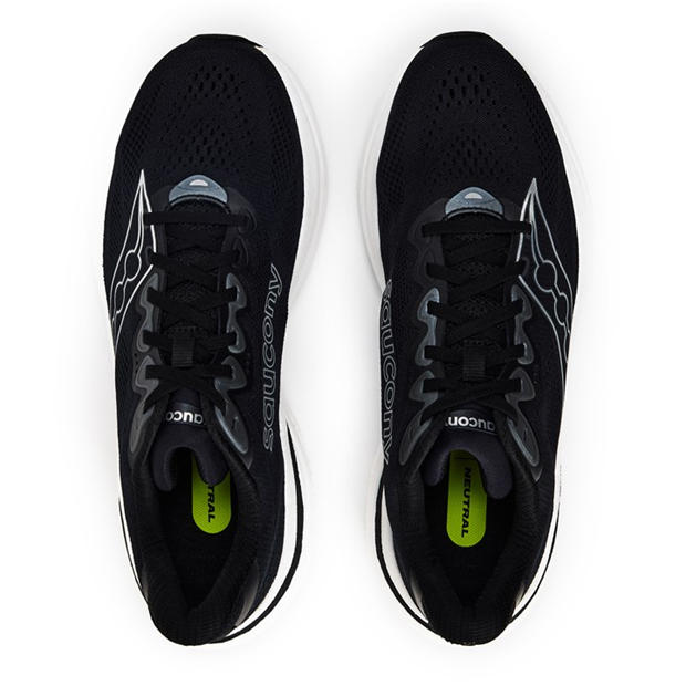 Black/Silver - Saucony - Men's Ride Everyday Neutral Road Running Shoes
