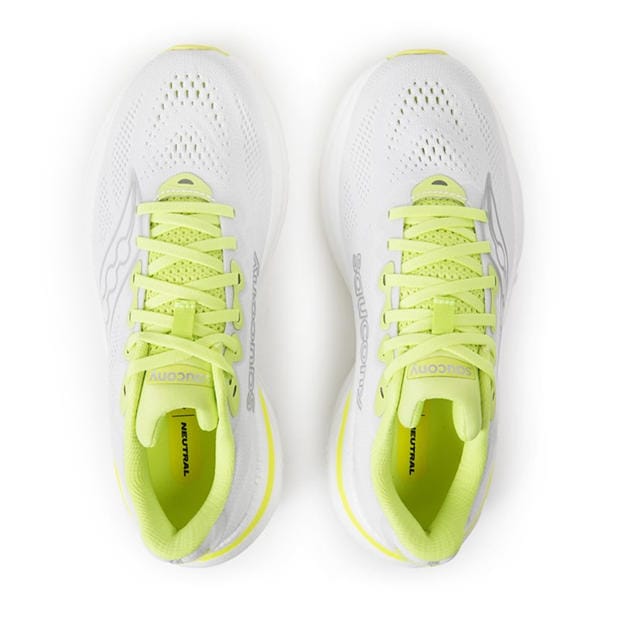 White/Yellow - Saucony - Women's Ride Running Shoes