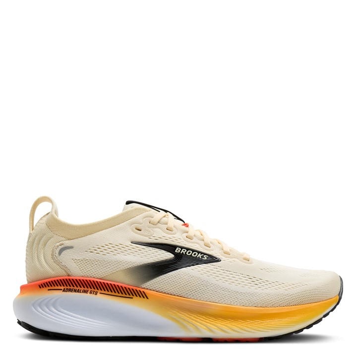 Brooks Men's Beige Adrenaline Gts 25 Road Running Shoes in Size 9.5, Sports Direct