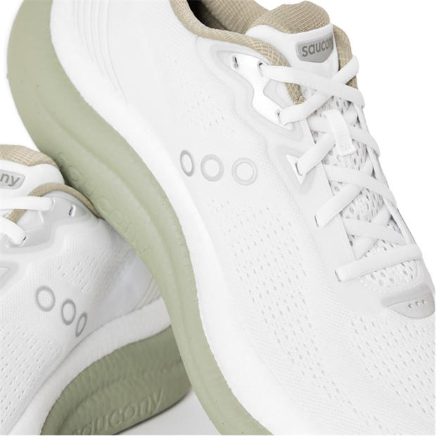 White/Laurel - Saucony - Triumph 23 Road Running Shoes Mens