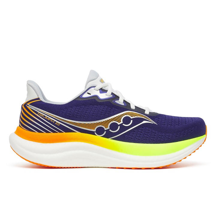Saucony Men's Blue Triumph 23 Road Running Shoes in Size 10, Sports Direct