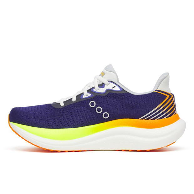 Navy/Citron - Saucony - Triumph 23 Road Running Shoes Mens