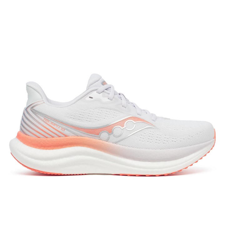 Saucony Women's White Triumph 23 Road Running Shoes in Size 6, Sports Direct