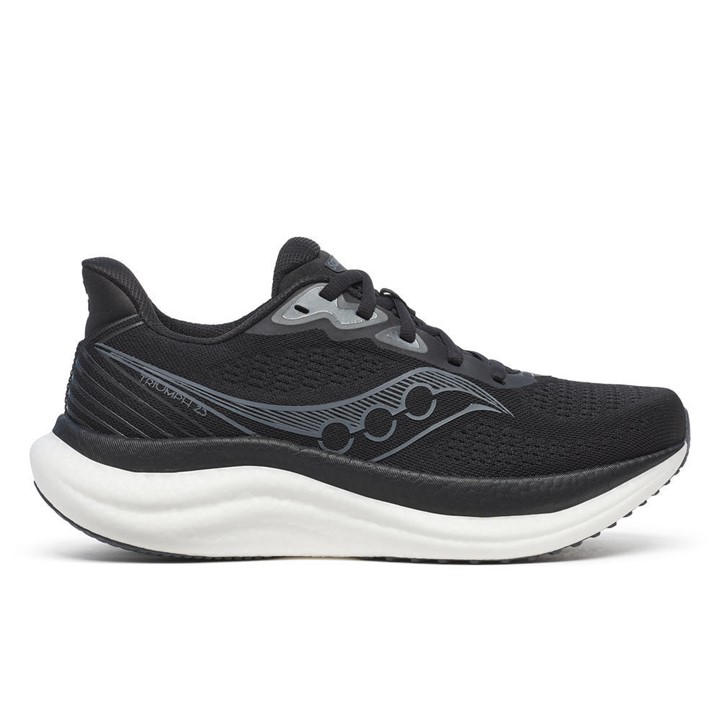 Saucony Women's Black Triumph 23 Road Running Shoes in Size 5.5, Sports Direct