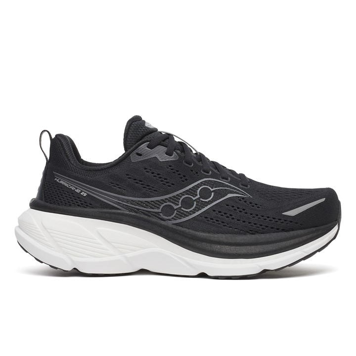 Saucony Men's Black Hurricane 25 Road Running Shoes in Size 11, Sports Direct
