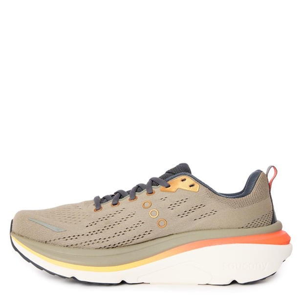 Laurel/Fire - Saucony - Hurricane 25 Road Running Shoes Mens