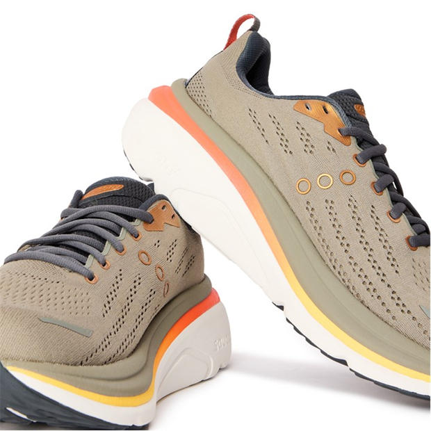 Laurel/Fire - Saucony - Hurricane 25 Road Running Shoes Mens