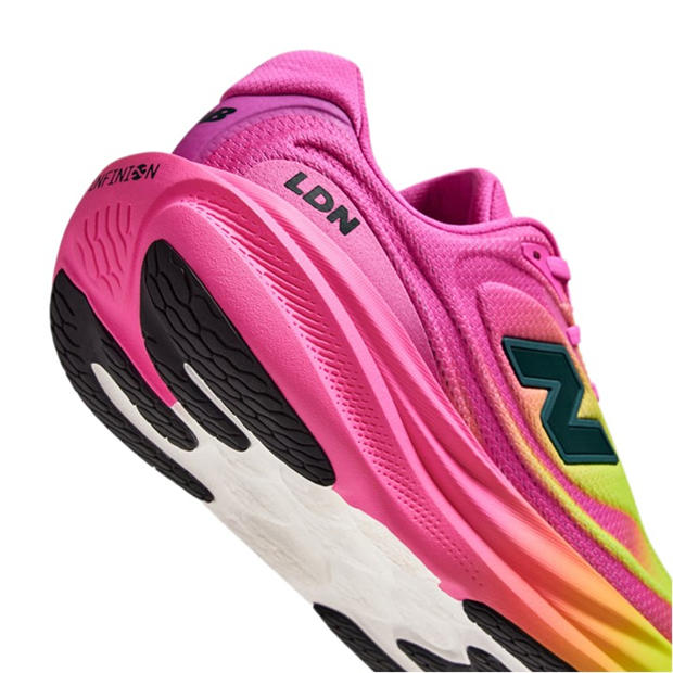 Pink Heat/Green - New Balance - Infinion 1080v15 Mens Running Shoes