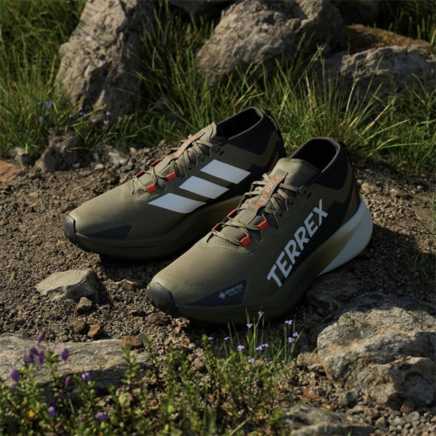 Olive Strata - adidas - Men's Terrex Trainer Off-Road Trail Running Shoes