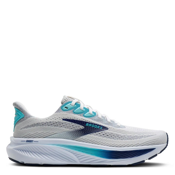 Brooks Men's White Ghost 17 Running Shoes in Size 7, Sports Direct