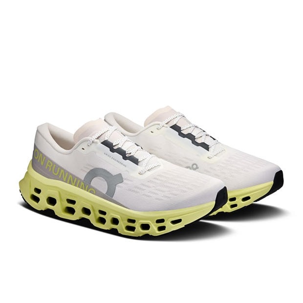 Ivory/Limelight - On - Mens Cloudmonster 3 Running Shoes