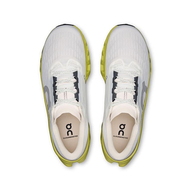 Ivory/Limelight - On - Mens Cloudmonster 3 Running Shoes