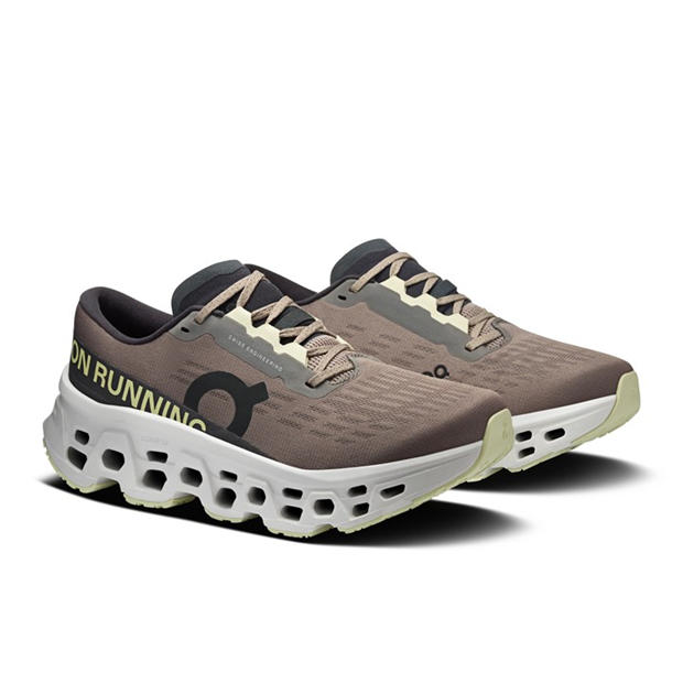 Cinder/Ivory - On - Womens Cloudmonster 3 Running Shoes