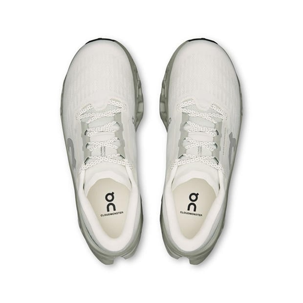 Ivory/Tin - On - Womens Cloudmonster 3 Running Shoes