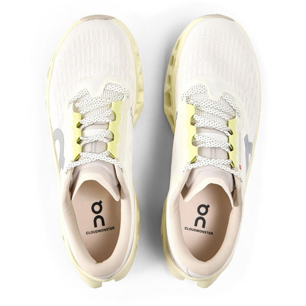 Ivory/Seedling - On - Womens Cloudmonster 3 Running Shoes
