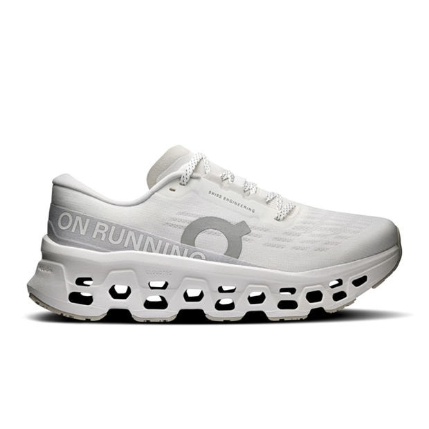 White/Wolf - On - Womens Cloudmonster 3 Running Shoes