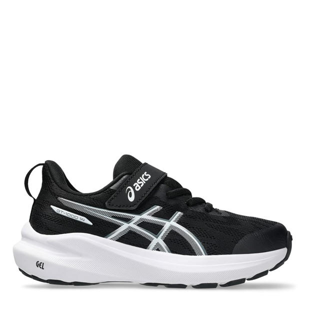 Black/Steel Gry - Asics - Gt-1000 14 Ps Road Running Shoes Unisex Kids