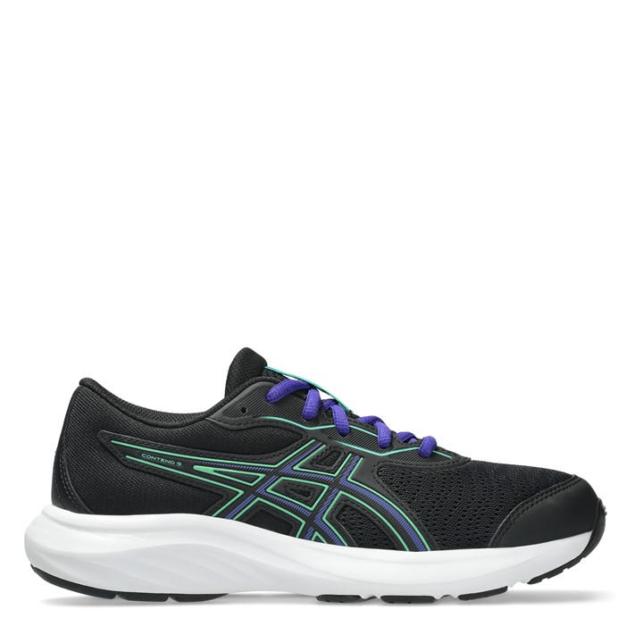 Asics  Kids Black Contend 9 Gs Kids Road Running Shoes in Size 6, Sports Direct