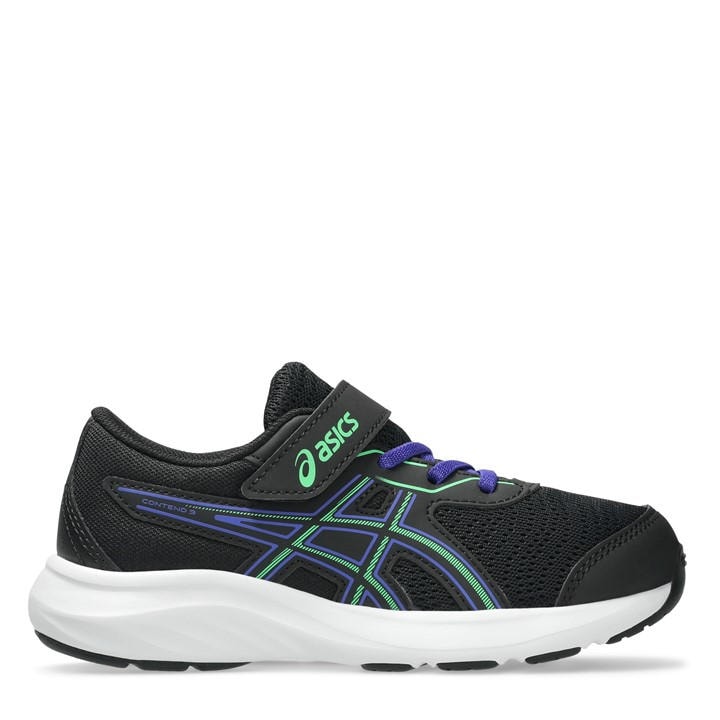Asics  Kids Black Contend 9 Ps Kids Road Running Shoes in Size C10, Sports Direct