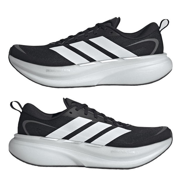 Black/White - adidas - Supernova Glide Mens Running Shoes