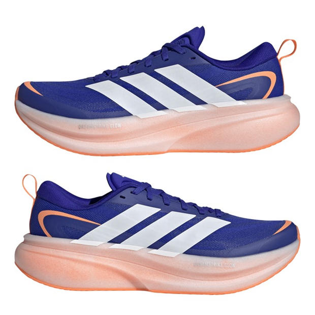 Blue/Orange - adidas - Supernova Glide Mens Running Shoes