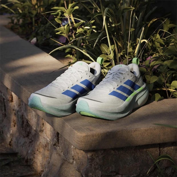 White/Blue/Lime - adidas - Supernova Glide Mens Running Shoes