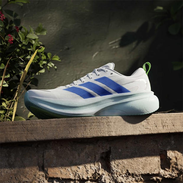 White/Blue/Lime - adidas - Supernova Glide Mens Running Shoes