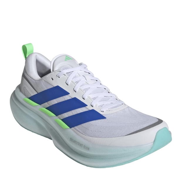 White/Blue/Lime - adidas - Supernova Glide Mens Running Shoes