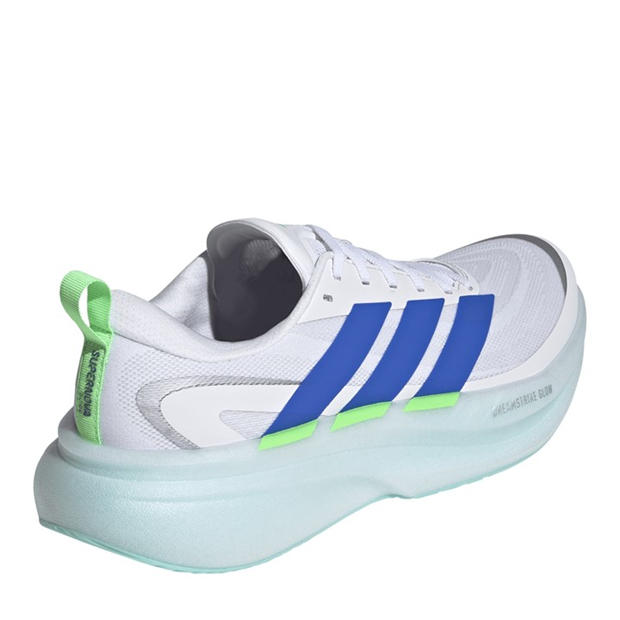 White/Blue/Lime - adidas - Supernova Glide Mens Running Shoes