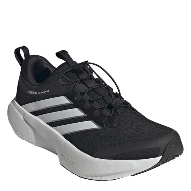 Black/Wht/Crbn - adidas - Adidas Supernova Rise 3 Adaptive Running Shoes Mens
