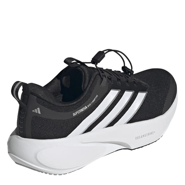 Black/Wht/Crbn - adidas - Adidas Supernova Rise 3 Adaptive Running Shoes Mens