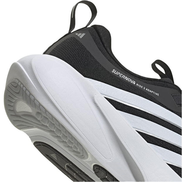 Black/Wht/Crbn - adidas - Adidas Supernova Rise 3 Adaptive Running Shoes Mens