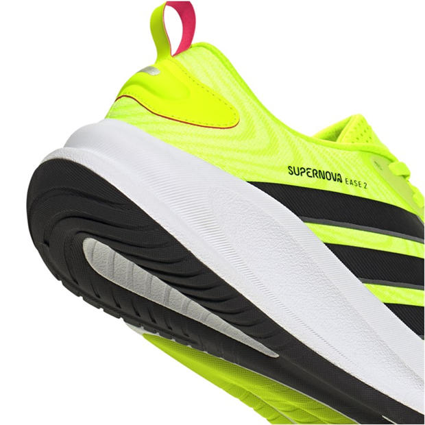 Lemon/Black/Red - adidas - Supernova Ease 2 Mens Running Shoes